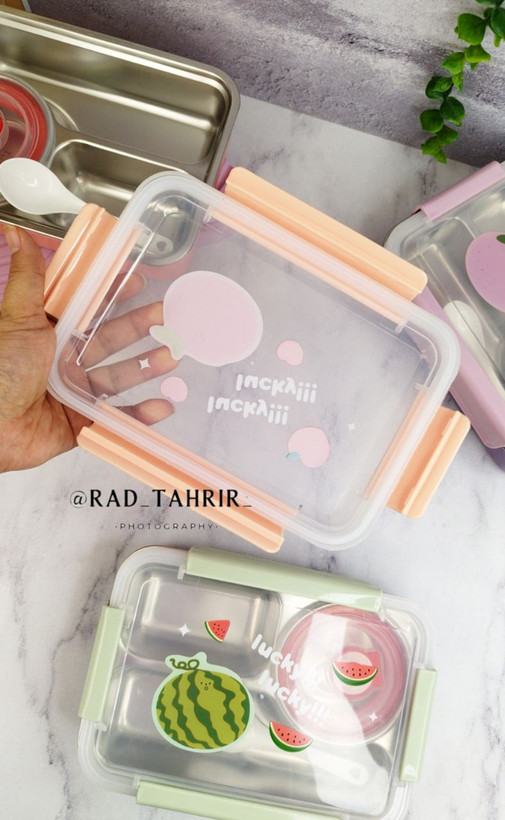 ظرف غذا داخل استیل پیاله دار