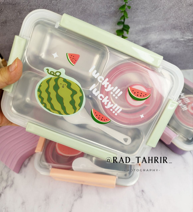 ظرف غذا داخل استیل پیاله دار