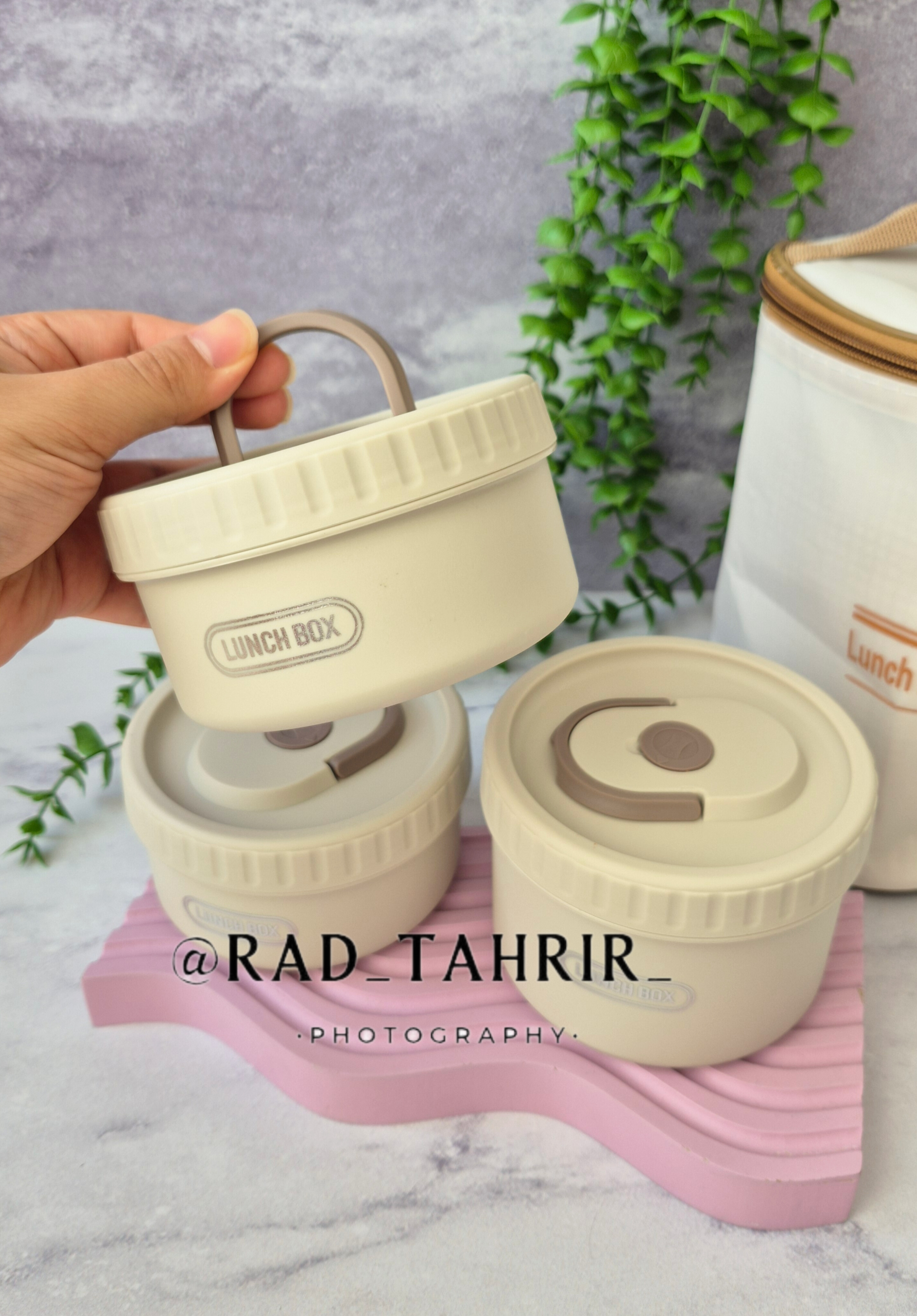 ست ظرف غذای سه تایی به همراه کیف حمل
