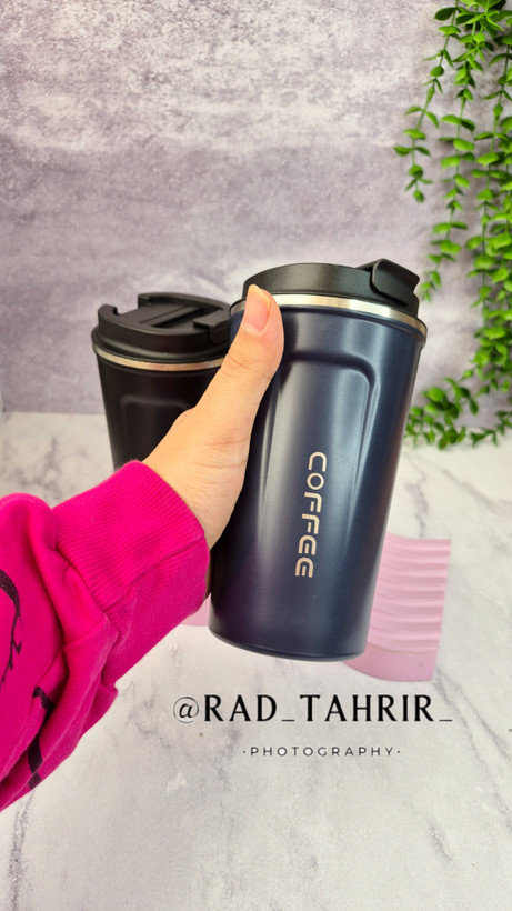 تراول ماگ کافی سایز ۵۱۵ میل اصلی استیل دو جداره
