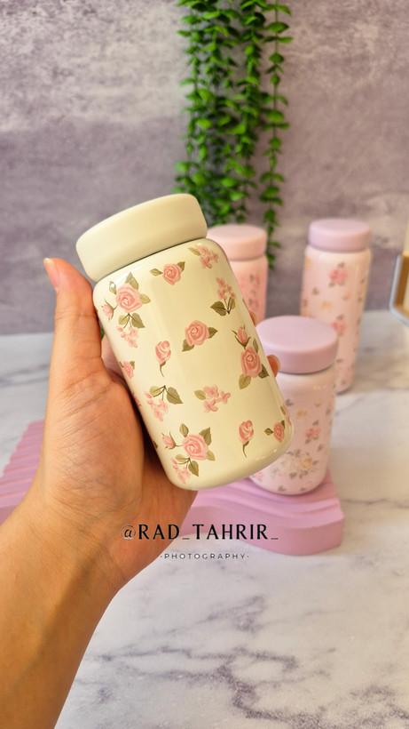 تراول ماگ گلدار ۲۰۰ میل گل برجسته